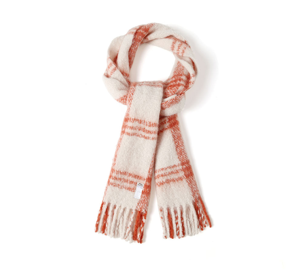 TARRAMARRA Soft Checked Fringed Scarf - Best Deals and Latest Styles