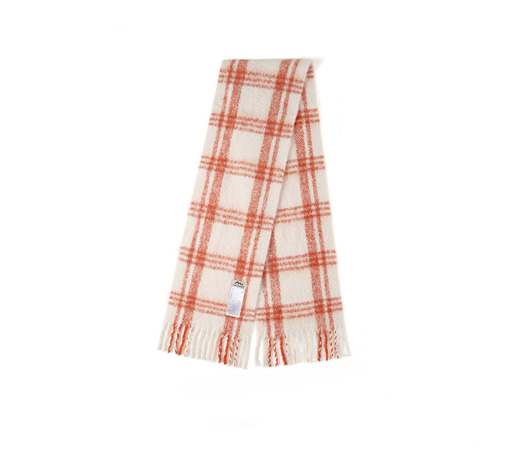 TARRAMARRA Soft Checked Fringed Scarf - Best Deals and Latest Styles