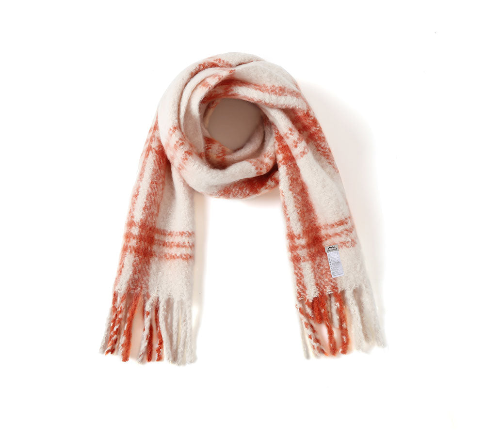 TARRAMARRA Soft Checked Fringed Scarf - Best Deals and Latest Styles