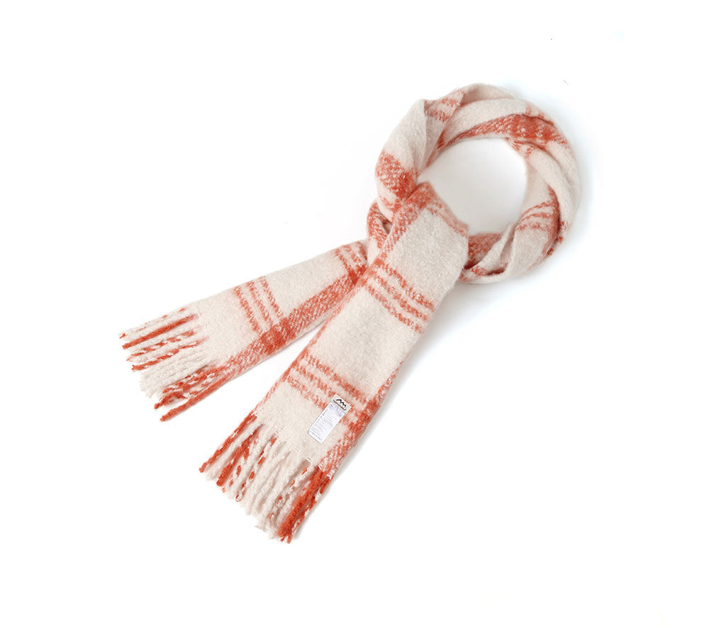 TARRAMARRA Soft Checked Fringed Scarf - Best Deals and Latest Styles