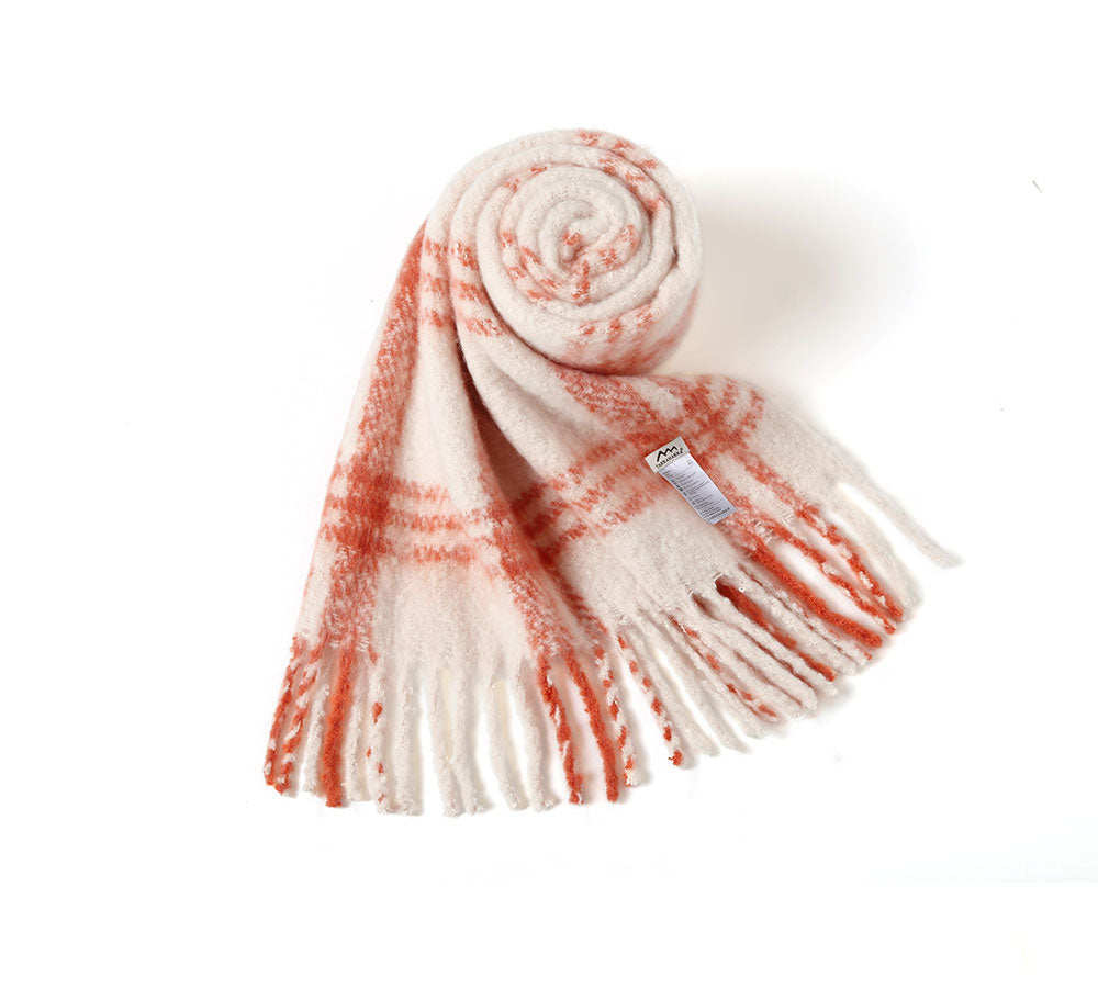 TARRAMARRA Soft Checked Fringed Scarf - Best Deals and Latest Styles