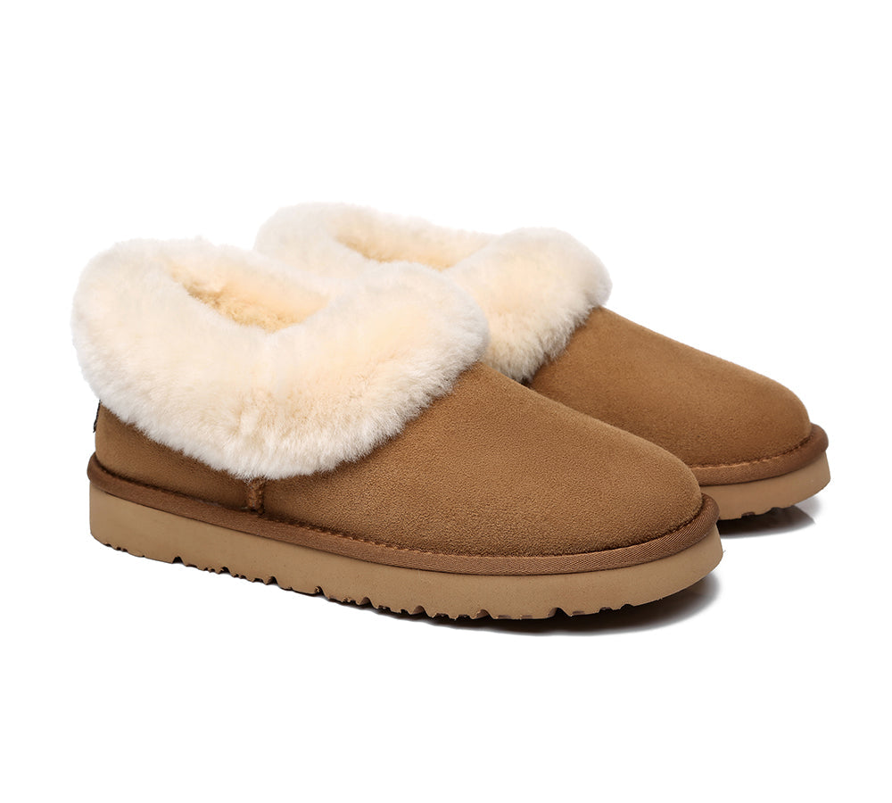 TARRAMARRA Women's Sheepskin Slippers - Clarrie Slippers for Two-Way Wear