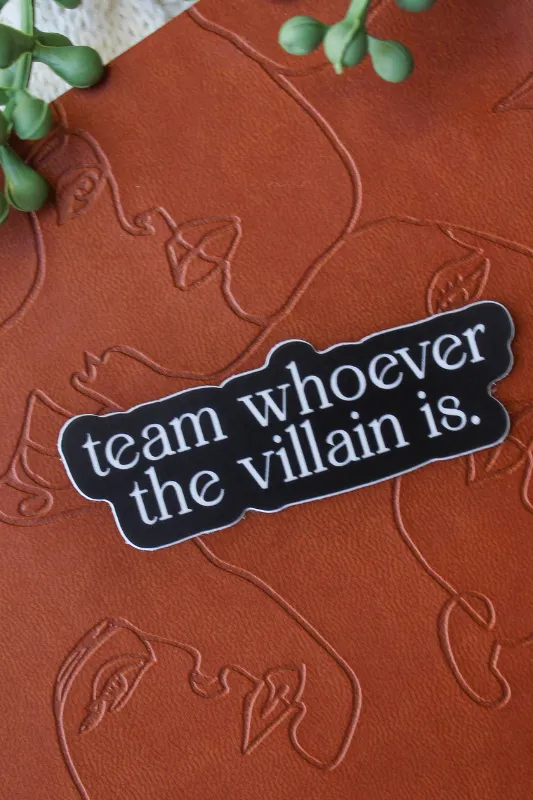 Team Villain Vinyl Sticker