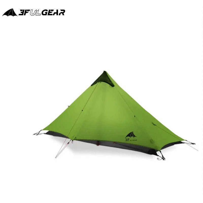 Lightweight solo backpacking tent - 3F UL GEAR Lanshan 1 - 955g dual-layer outdoor shelter for 1 person