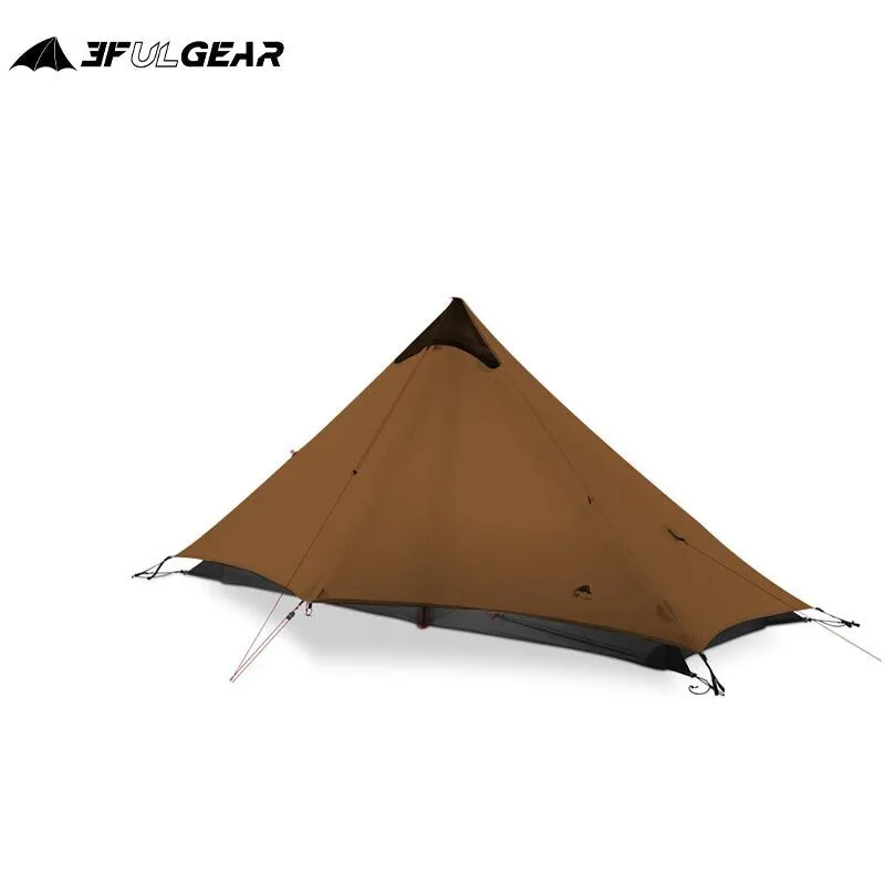 Lightweight solo backpacking tent - 3F UL GEAR Lanshan 1 - 955g dual-layer outdoor shelter for 1 person