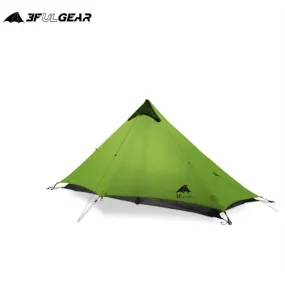 Lightweight solo backpacking tent - 3F UL GEAR Lanshan 1 - 955g dual-layer outdoor shelter for 1 person