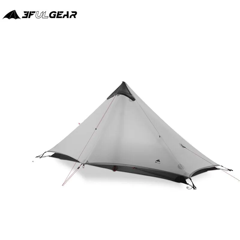 Lightweight solo backpacking tent - 3F UL GEAR Lanshan 1 - 955g dual-layer outdoor shelter for 1 person