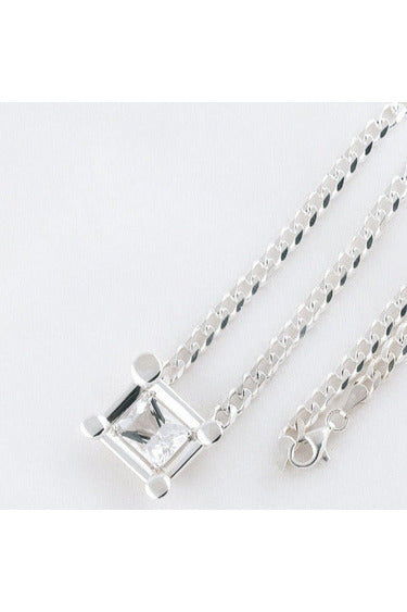 Tesse Sterling Silver Rectangular Necklace