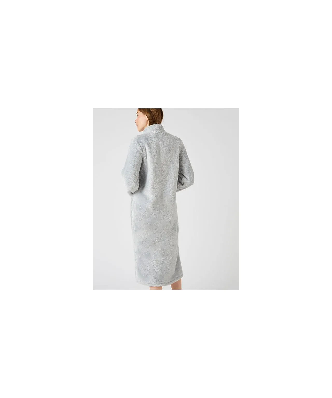 Teddy Fleece Zipped Dressing Gown by Thermal