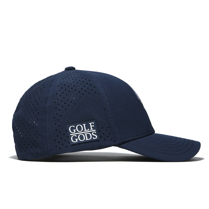 TOUR PRO Angry Golfer Navy Blue Golf Hat with Curved Brim