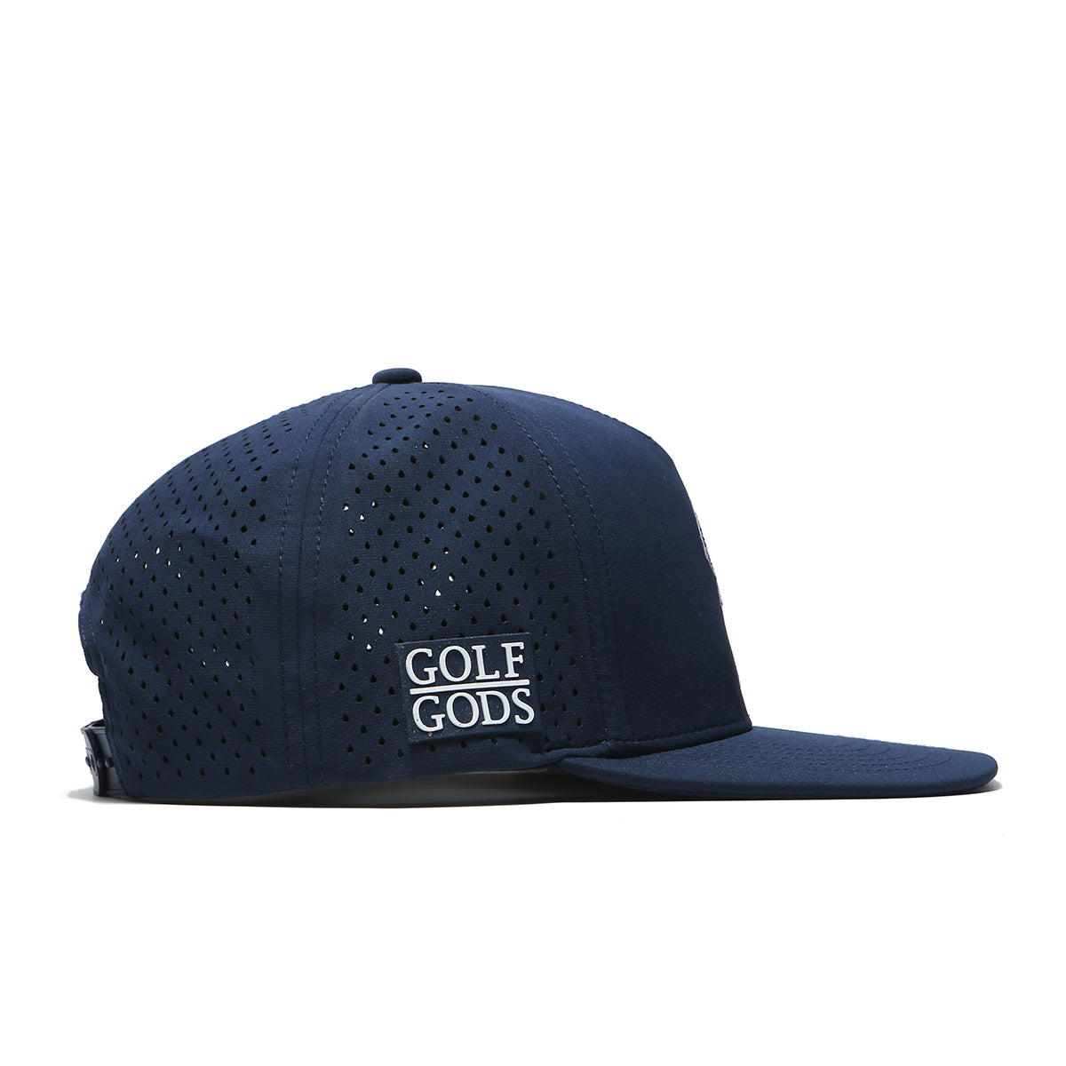 Tour Pro Angry Golfer Navy Blue Golf Hat with Flat Brim