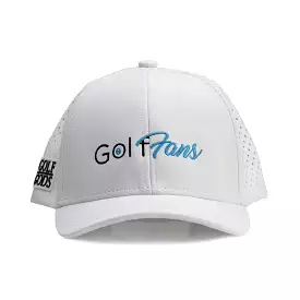 Tour Pro Golf Fans White Hat with Curved Brim