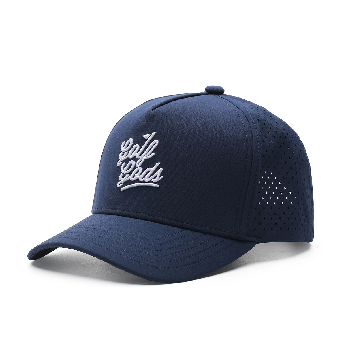 Tour Pro golf hat, navy blue, curved brim - Golf Gods