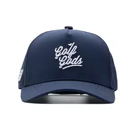 Tour Pro golf hat, navy blue, curved brim - Golf Gods