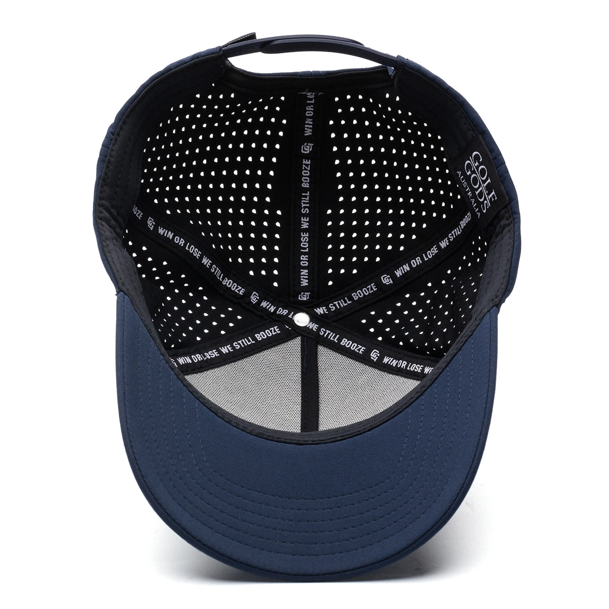 Tour Pro golf hat, navy blue, curved brim - Golf Gods