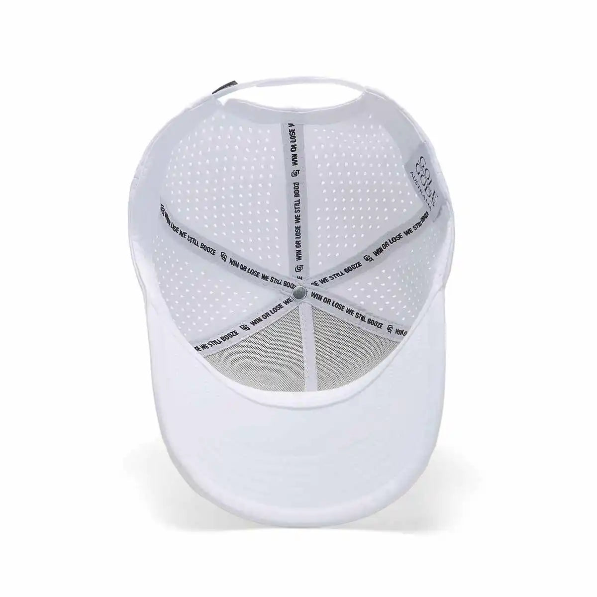 Tour Pro Golf Hat White Curved Brim - Shop Now!