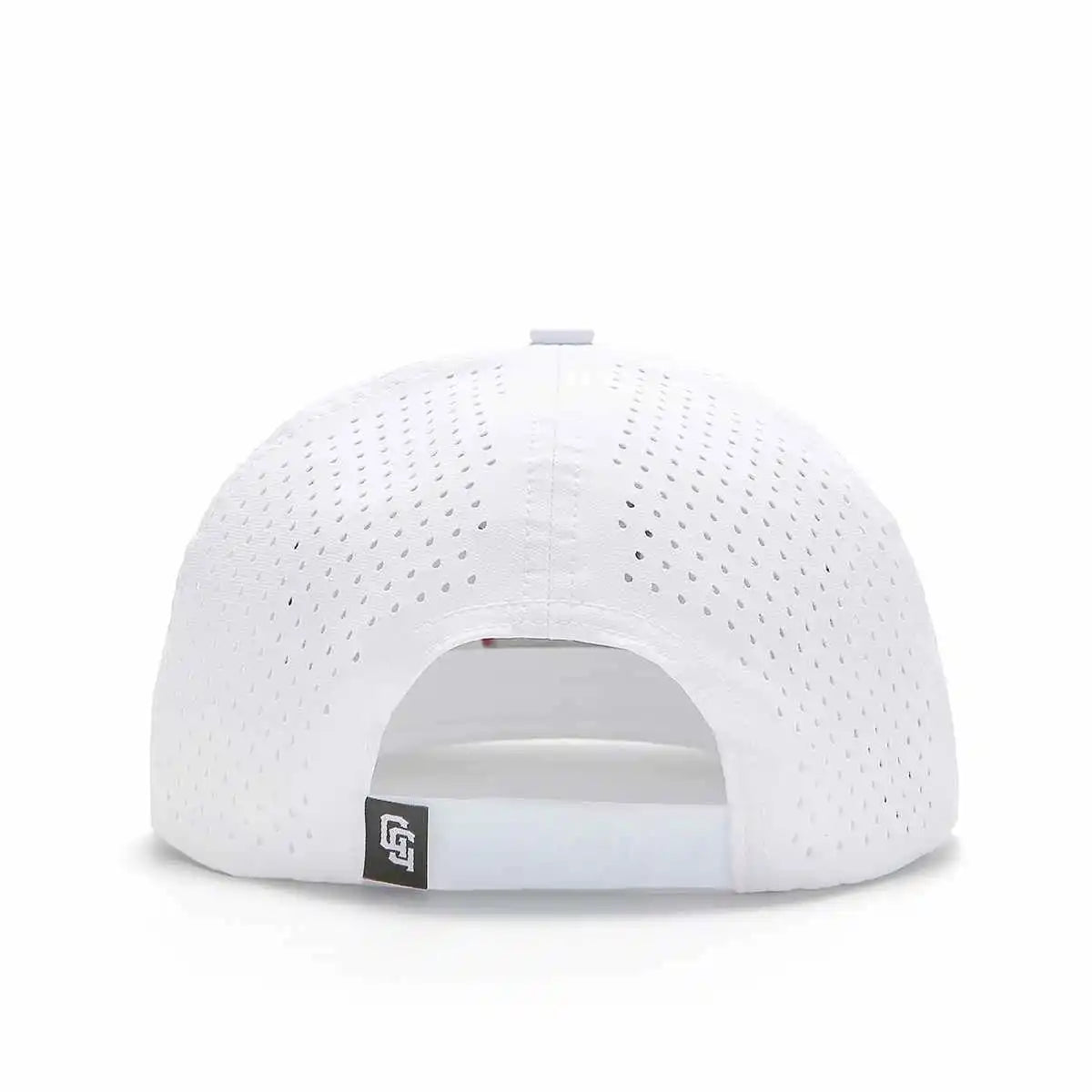 TOUR PRO Golf Hat - White Flat Brim Mad Slicer