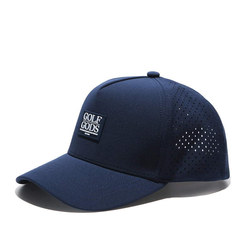 Tour Pro Navy Blue Golf Hat - Curved Brim