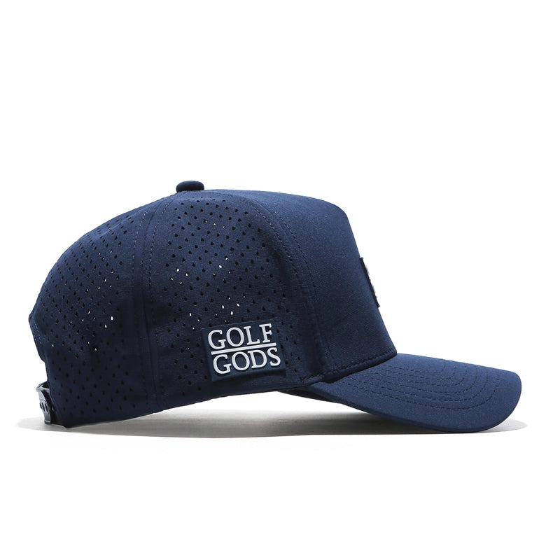 Tour Pro Navy Blue Golf Hat - Curved Brim