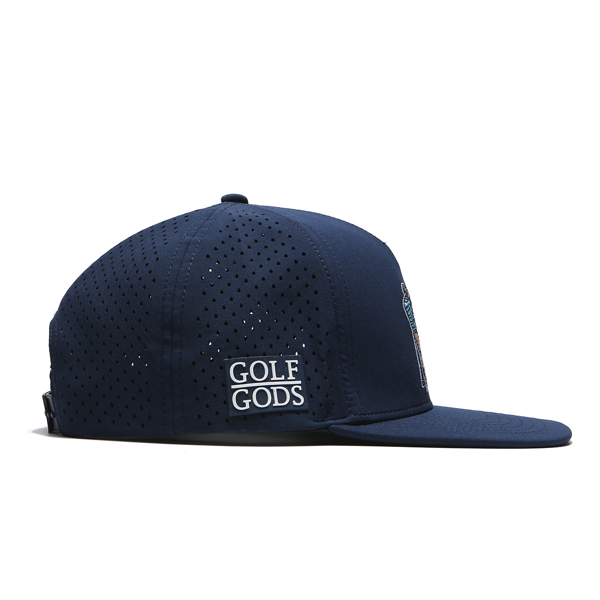 TOUR PRO Navy Blue Golf Hat with Flat Brim