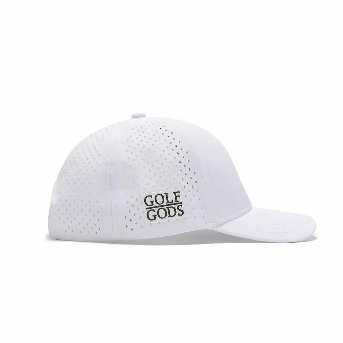 TOUR PRO White Golf Hat with Curved Brim - Angry Golfer