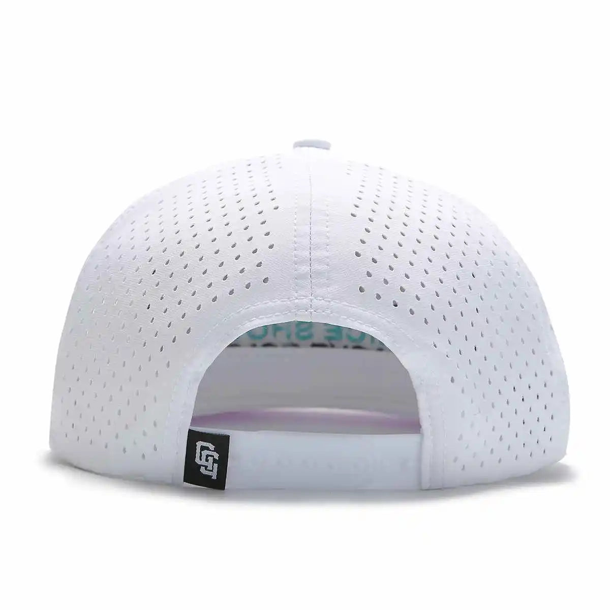 Tour Pro White Golf Hat with Flat Brim