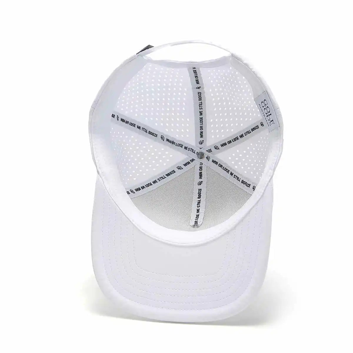 Tour Pro White Golf Hat with Flat Brim