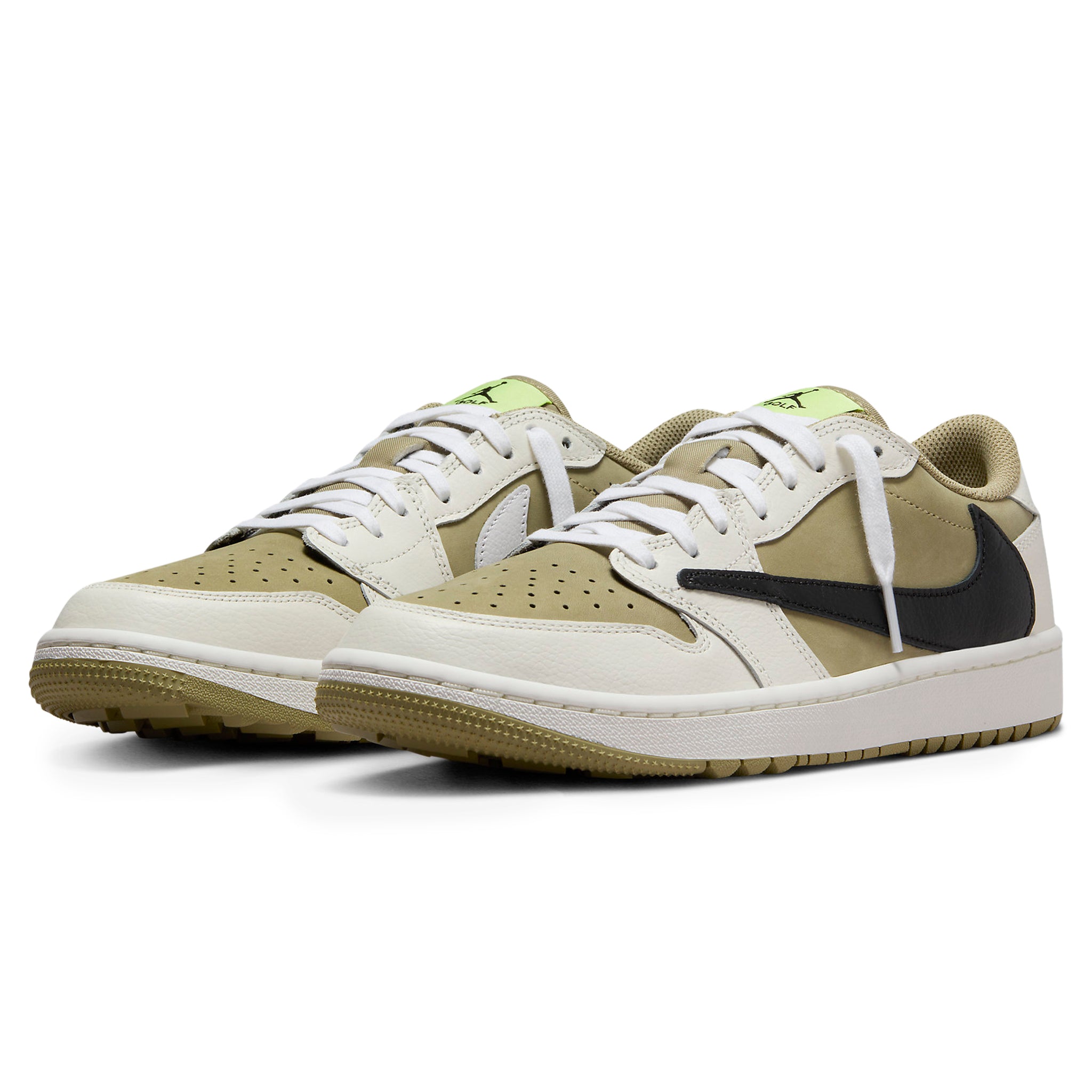 Travis Scott Air Jordan 1 Low Golf Olive