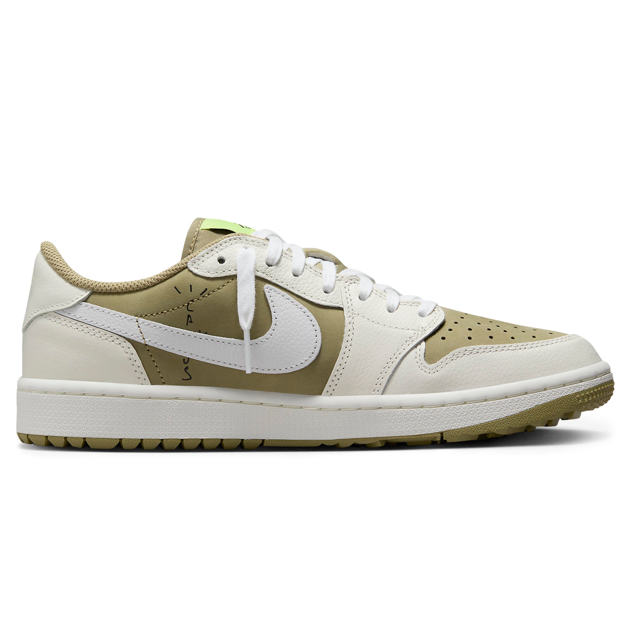 Travis Scott Air Jordan 1 Low Golf Olive