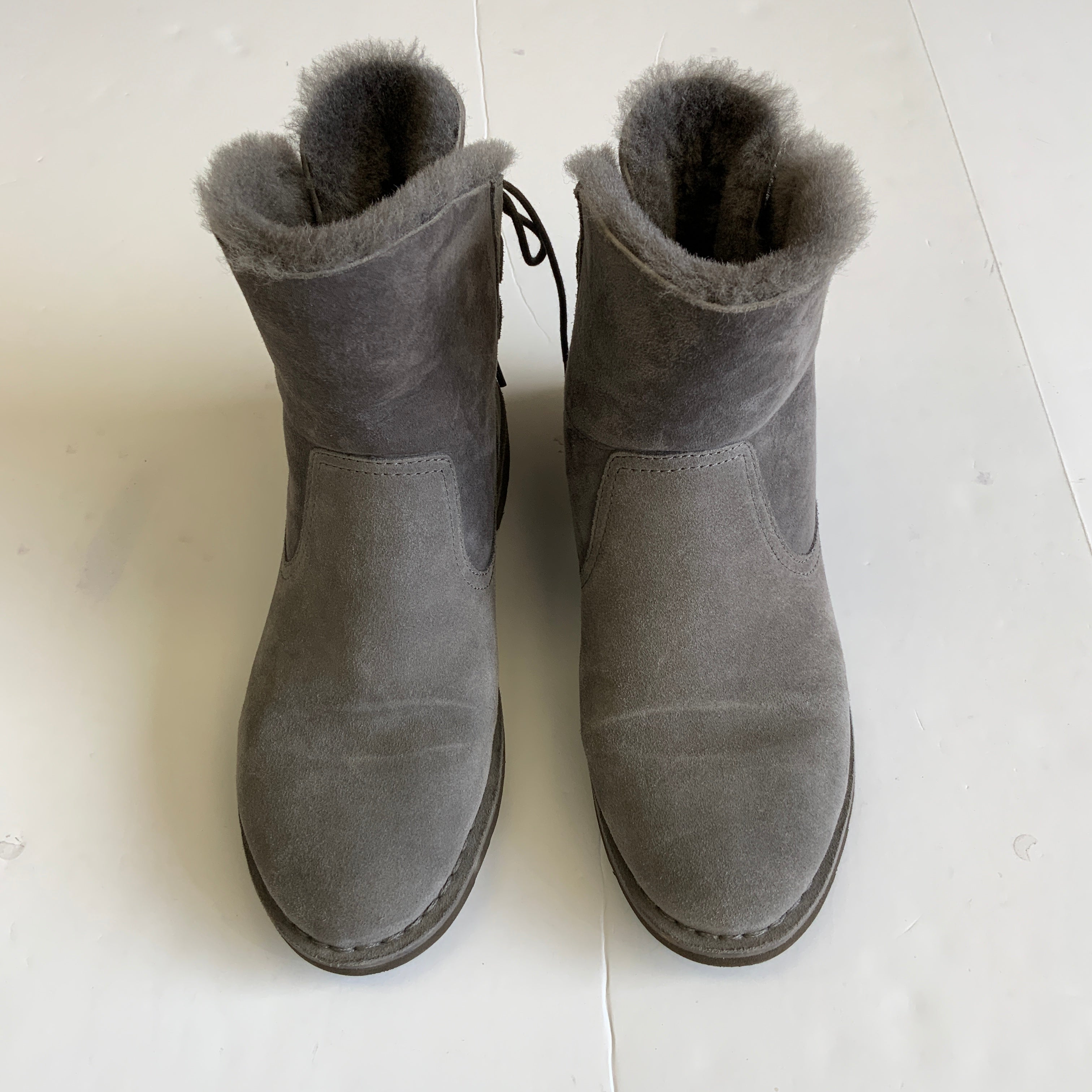 Ugg ankle flat boots, size 8.