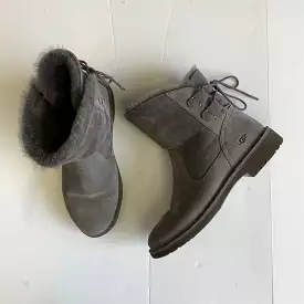 Ugg ankle flat boots, size 8.