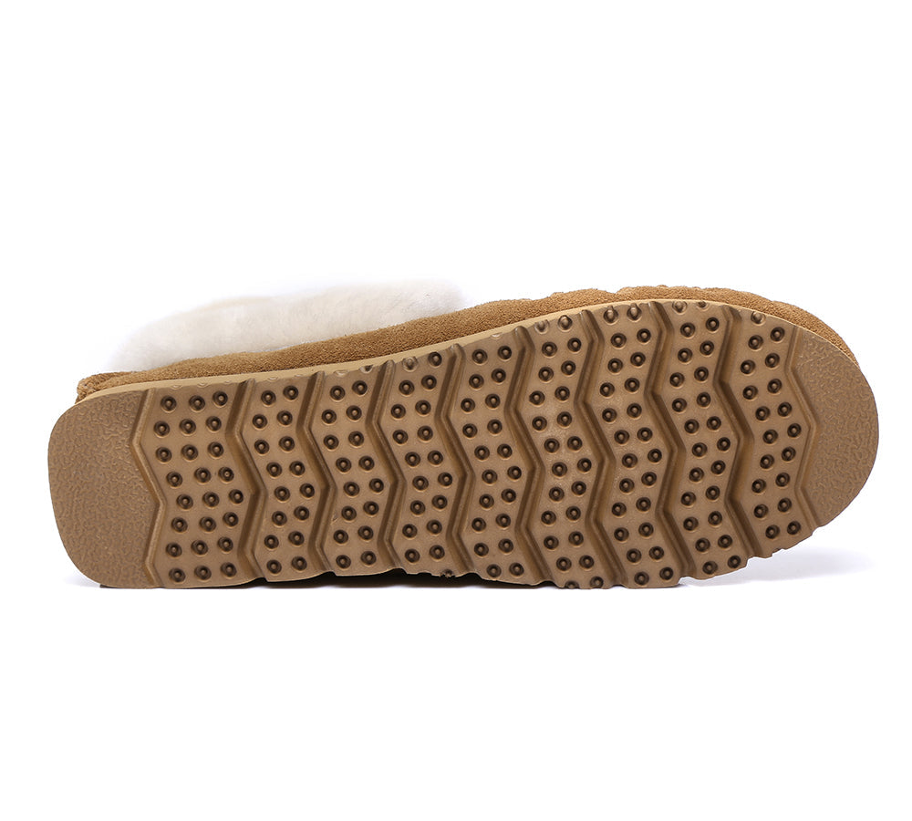 UGG Ankle Sheepskin Slippers Mens - Popo Moccasins - Big Size