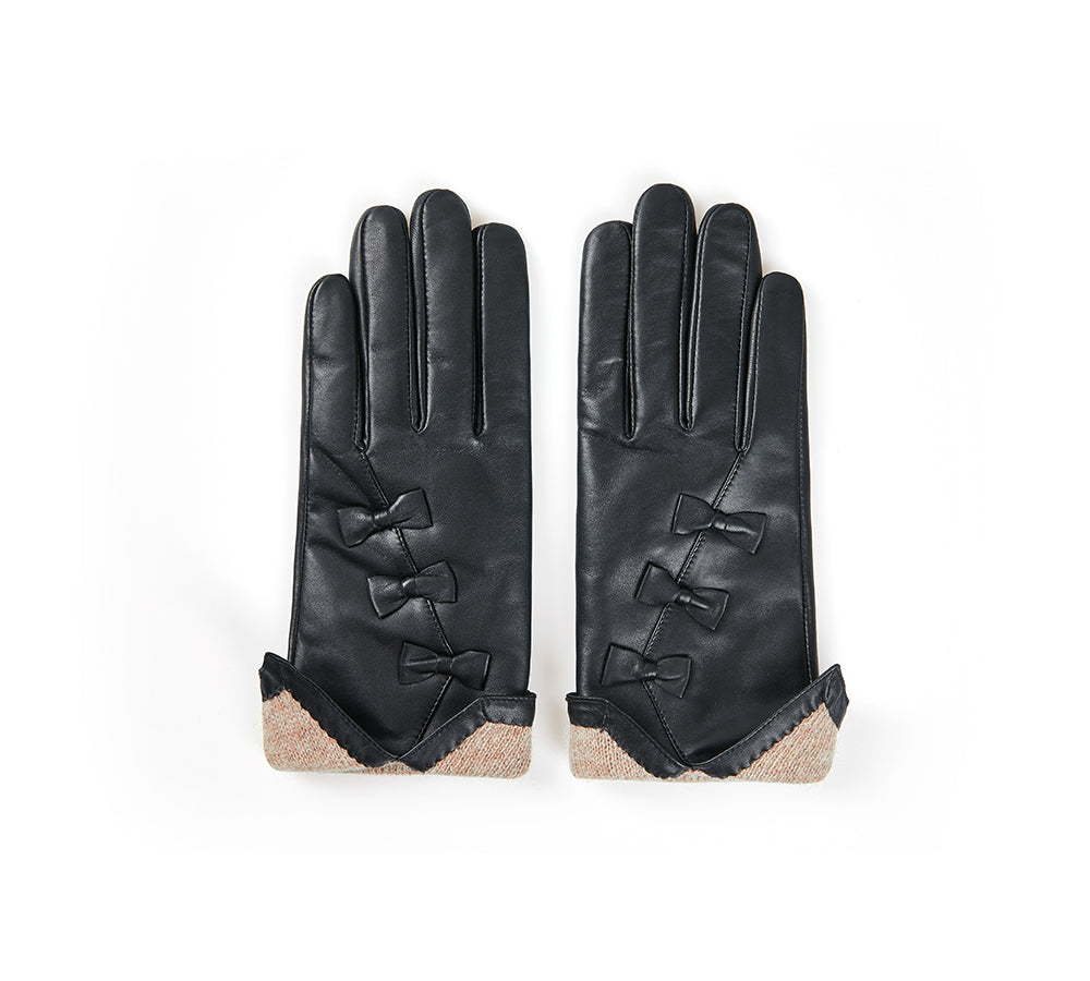 UGG Australian Shepherd Women's Leather Gloves with Sheepskin Wool – Belinda