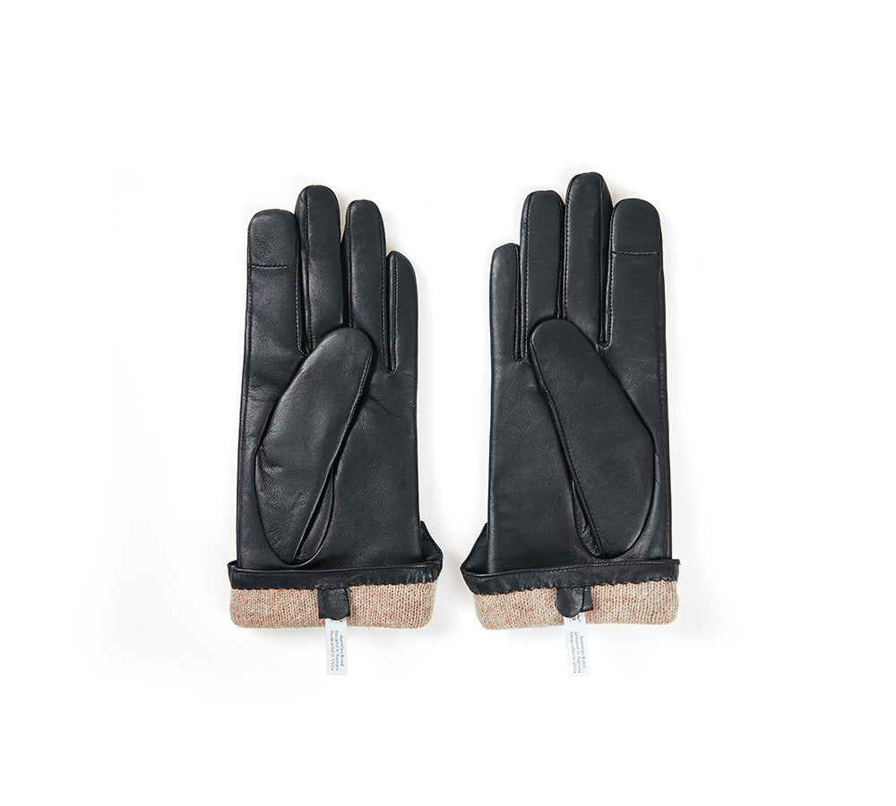 UGG Australian Shepherd Women's Leather Gloves with Sheepskin Wool – Belinda