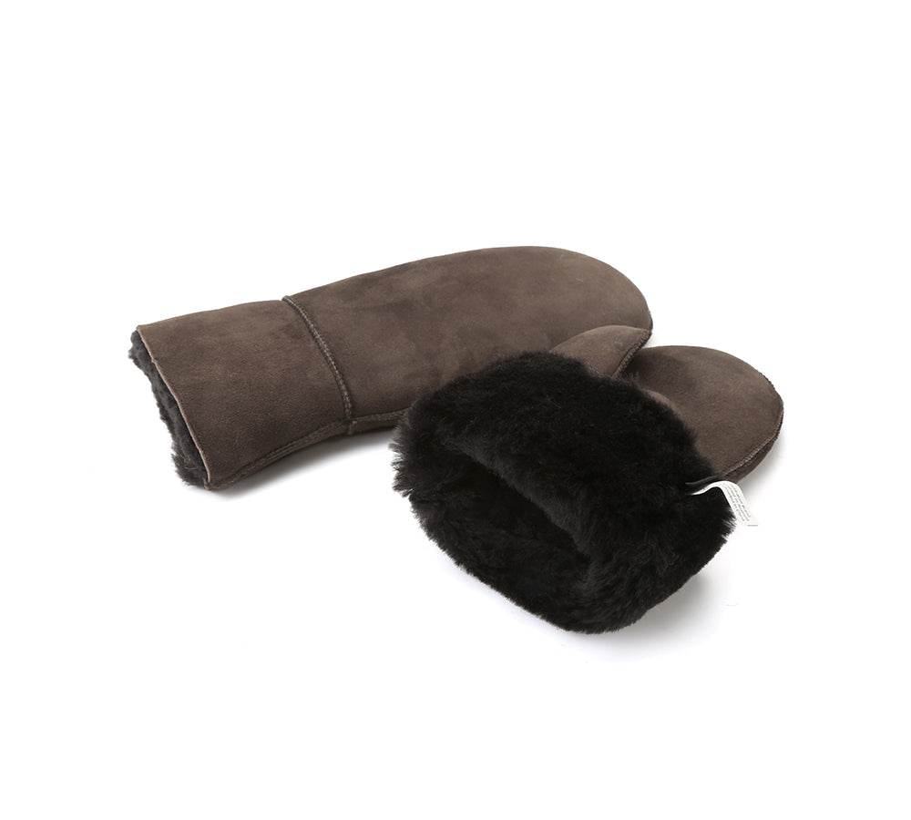 UGG Fluffy Sheepskin Wool Mittens