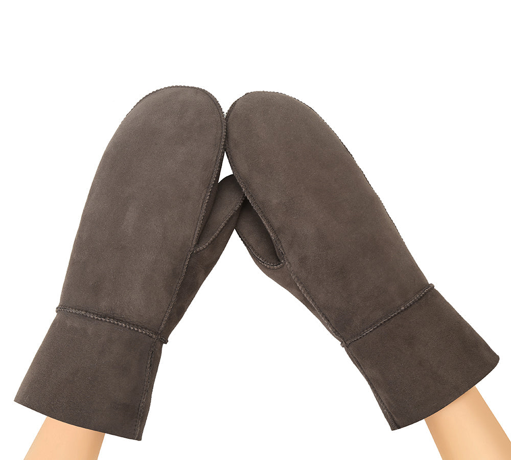 UGG Fluffy Sheepskin Wool Mittens