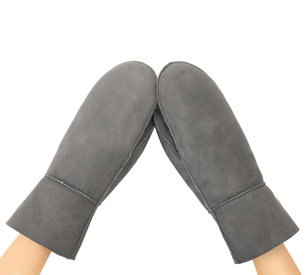 UGG Fluffy Sheepskin Wool Mittens