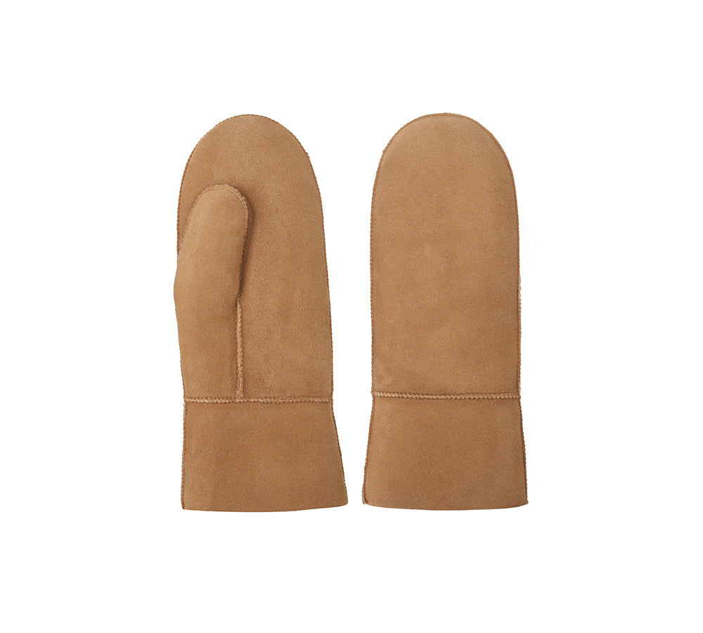 UGG Fluffy Sheepskin Wool Mittens