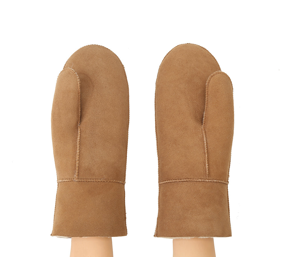 UGG Fluffy Sheepskin Wool Mittens