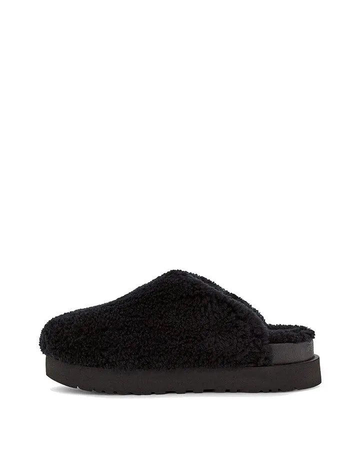 UGG Fuzz Sugar Slide Black - Shop Now