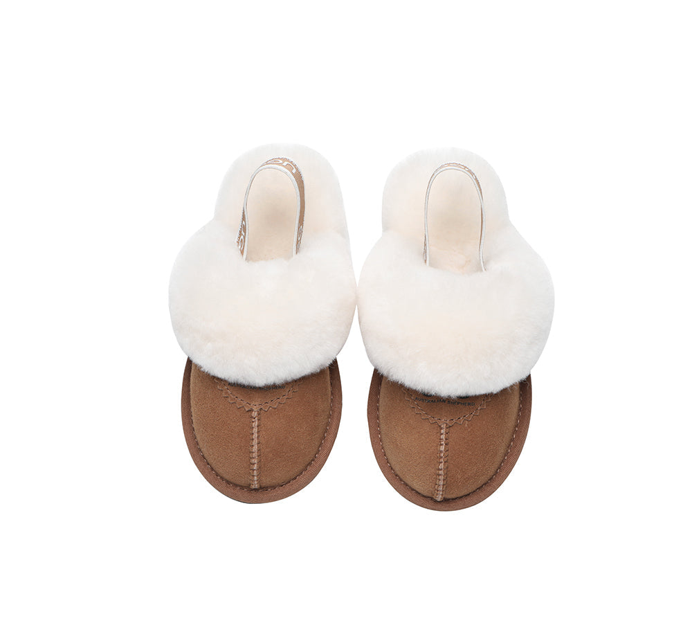 UGG Kids Slingback Slipper - Australian Shepherd, Plus Size, Waffle Design