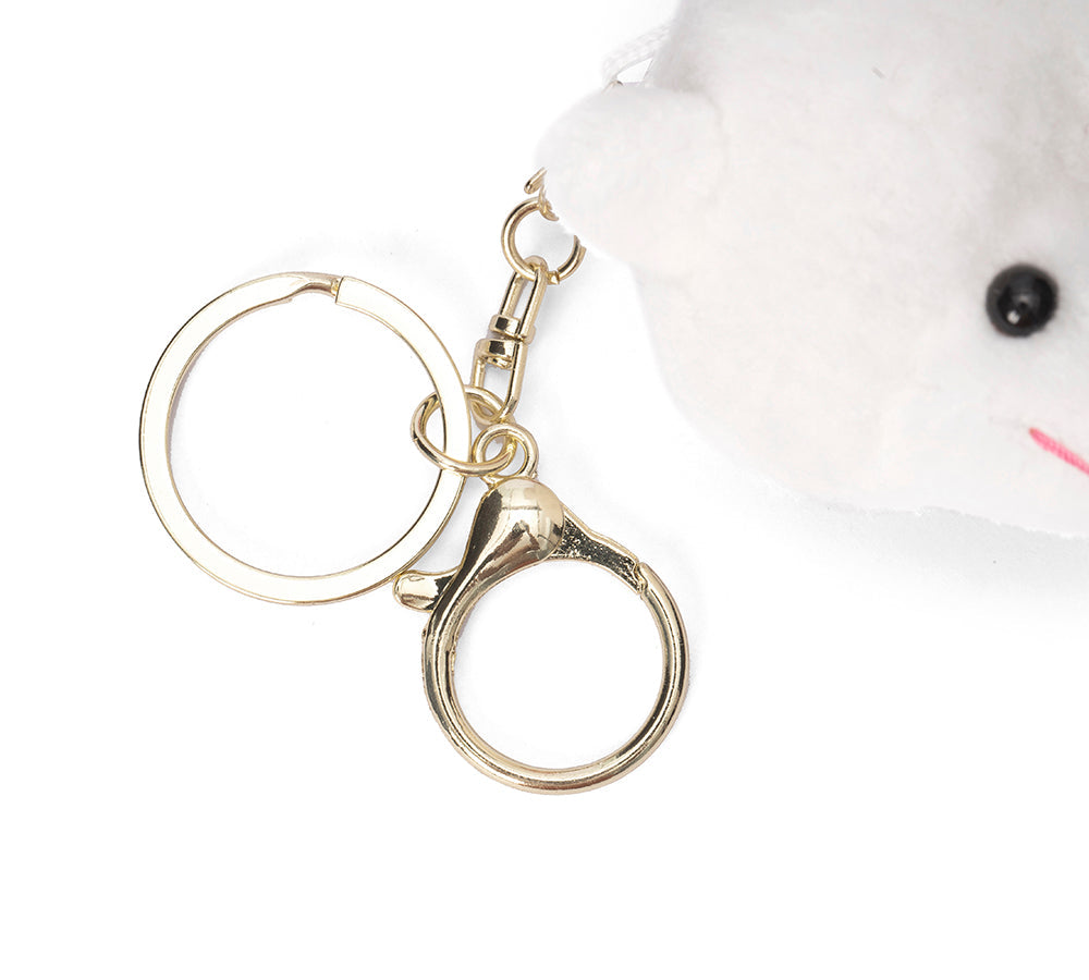 UGG Plush Alpaca Keyring - Cute Australian Shepherd Design.