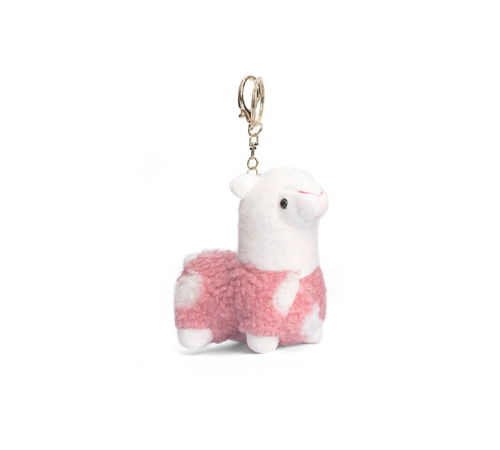 UGG Plush Alpaca Keyring - Cute Australian Shepherd Design.