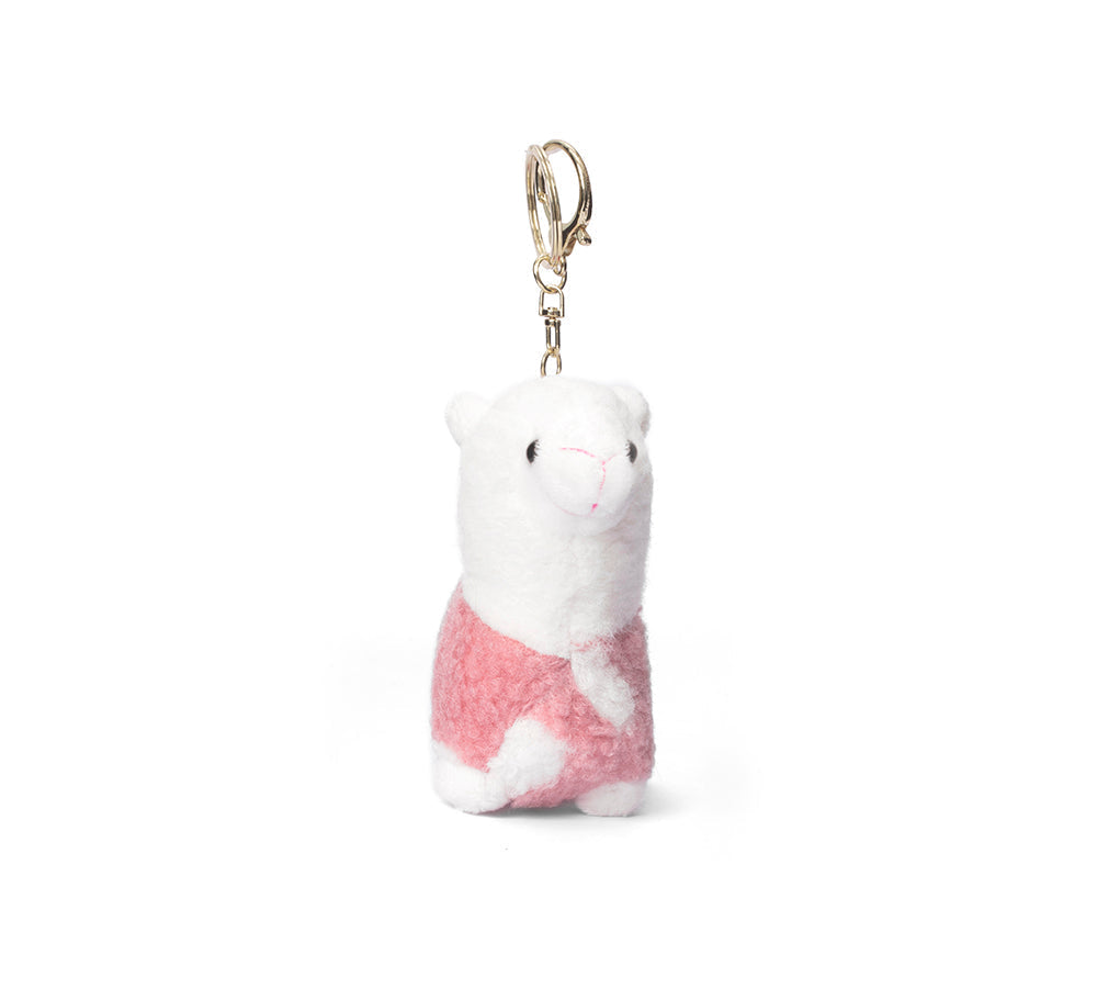 UGG Plush Alpaca Keyring - Cute Australian Shepherd Design.