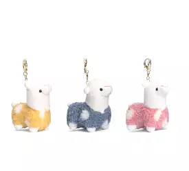 UGG Plush Alpaca Keyring - Cute Australian Shepherd Design.