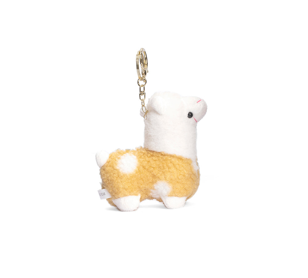 UGG Plush Alpaca Keyring - Cute Australian Shepherd Design.