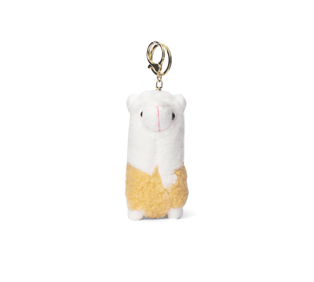 UGG Plush Alpaca Keyring - Cute Australian Shepherd Design.