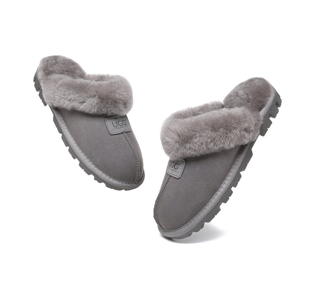 UGG Sheepskin Wool Slippers - Suzie Scuff