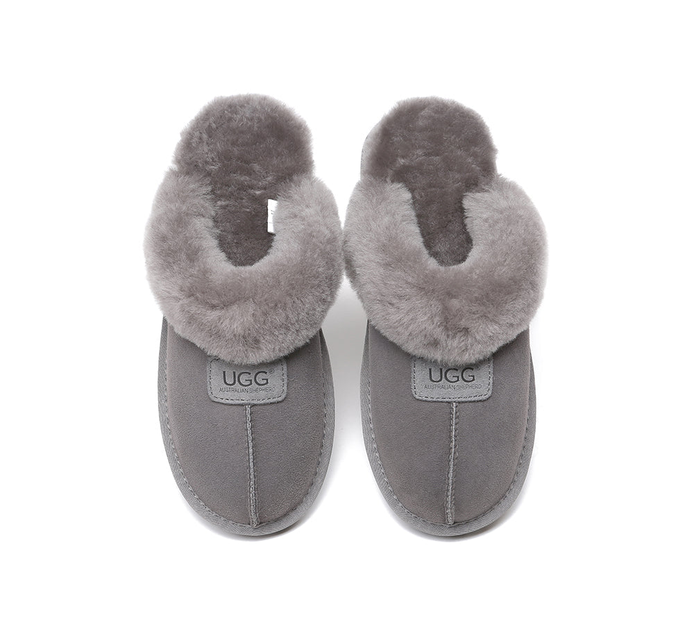 UGG Sheepskin Wool Slippers - Suzie Scuff