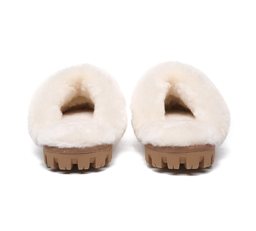 UGG Sheepskin Wool Slippers - Suzie Scuff